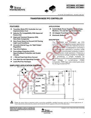 UCC28051DR datasheet  